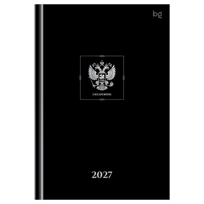 Ежедневник датированный 2027г., А5, 176л., 7БЦ BG "Орел", глянцевая ламинация