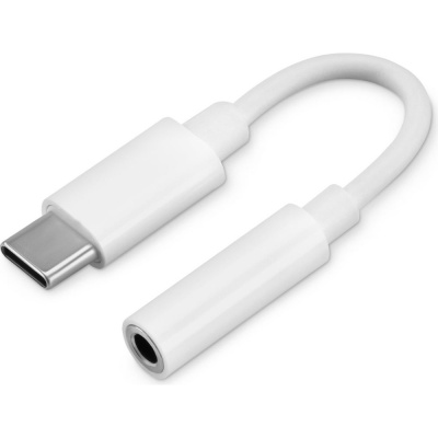 Переходник BURO BHP TPC-JCK Jack 3.5 (f)-USB Type-C (m), белый