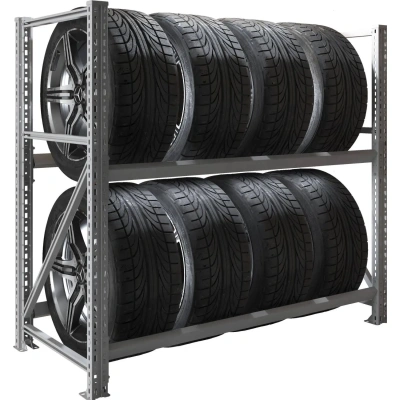 Стеллаж металлический MS Pro 1200/1353x606 стационарный для хранения 8 шин