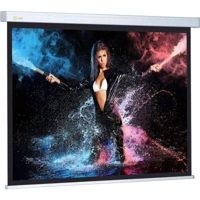 Экран Cactus Wallscreen CS-PSW-180x180, 180x180 см, 1:1, настенно-потолочный, белый