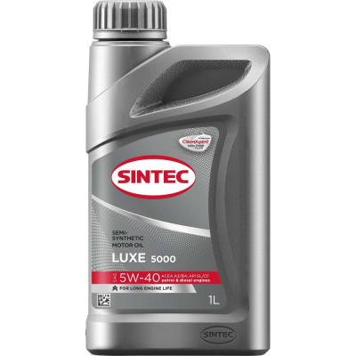 SINTEC LUXE SAE 5W-40 API SL/CF - полусинтетическое моторное масло для бензиновых и дизельных двигателей легкового и