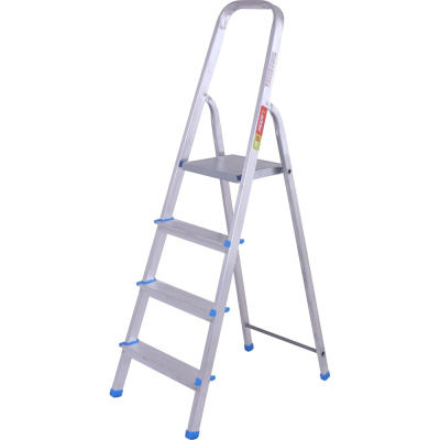 Алюминиевая стремянка LadderBel 4 ступени STR-AL-4 – простая складная лестница, которая