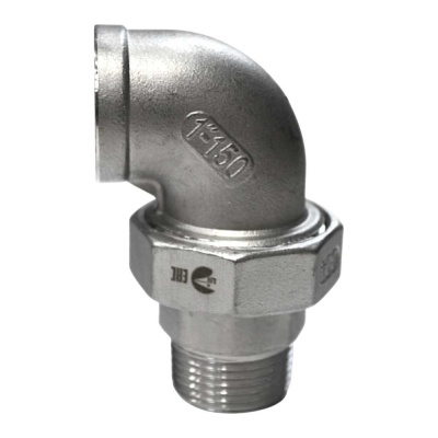 Американка угловая NEWKEY нр/вр нержавеющая, AISI304 DN32 (1 1/4), (CF8), PTFE, PN16 NK-ADMY32/4