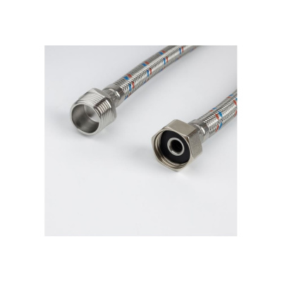 Гибкая подводка IDDIS F1/2xM10S, F1/2xM10L, SS304, латунь, 2,0 м, комплект 2 шт.