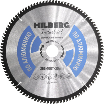 Пильный диск по алюминию Hilberg Hilberg Industrial HA255