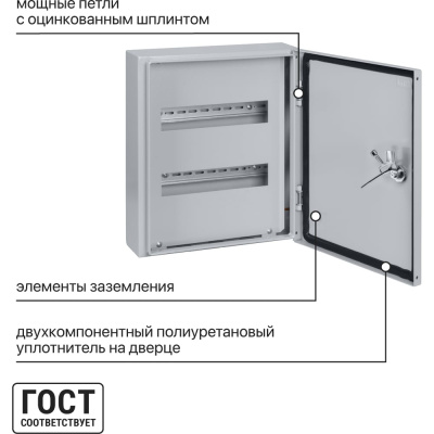 Щит распределительный ЩРН-24 IP66 (395х330х120) TDM ELECTRIC