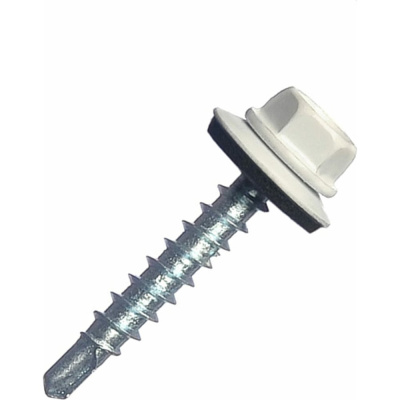 Кровельный саморез крепежная техника белый, 4,8x35, RAL 9003 25 шт.