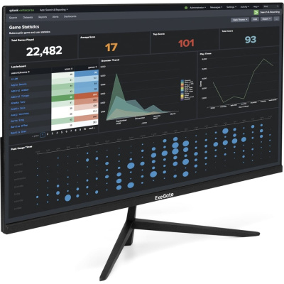 Монитор безрамочный ExeGate 27" ProSmart EZ2707CA IPS LED Grade A+, FHD, 1920x1080 75Гц, 16:9, 250cd/m2, 1000:1