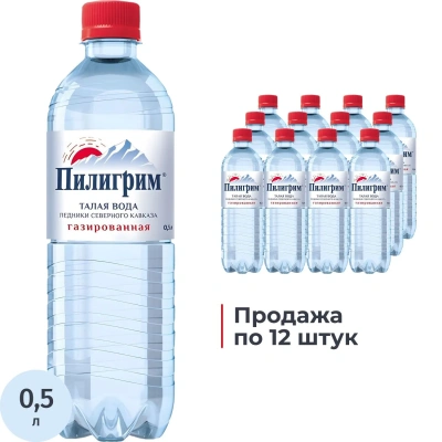 Вода минеральная Пилигрим газ ПЭТ 0,5л