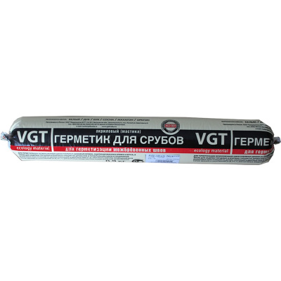 Акриловый герметик мастика для срубов VGT орегон 0,9л файл-пакет 8
