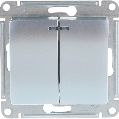 Двухклавишный выключатель Systeme Electric GLOSSA GSL000353