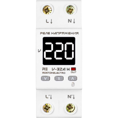Реле напряжения ROSTOKELECTRO RE V-32A W 46-503