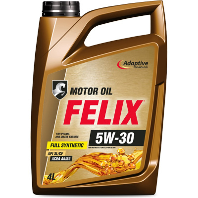 Моторное масло FELIX 5W-30 ACEA A5/B5, API SL/CF 4 л