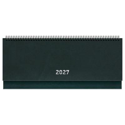 Планинг датированный 2027г., 64л., 285*100, бумвинил, BG, зелёный