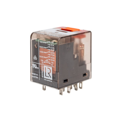 Промежуточное реле Schrack Technik PT, 4 переключающих контакта, 6А, 230VАC+LED артикул Австрия