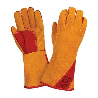 Утепленные краги сварщика 2Hands швы Kevlar Т9-11-ru Siberia