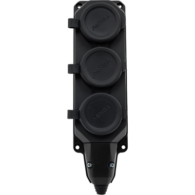 Колодка удлинителя TOKOV ELECTRIC 3-м 16а с заземл. каучук TKE-C05-KK3-Z