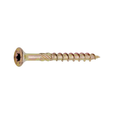 Саморез конструкционный STALMAX LSC-P 5,0х100 с потайной головкой и шлицем TORX (арт. 11982) желтый цинк