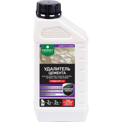 Удалитель цемента PROSEPT CEMENT CLEANER 1 л, концентрат 1:2 (Получается 3 л готового раствора)
