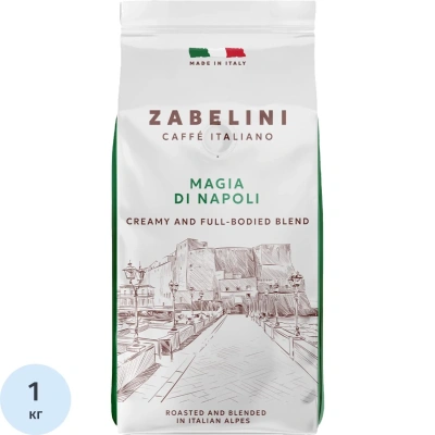 Кофе в зернах Zabelini Espresso Italiano Magia di Napoli, 1 кг