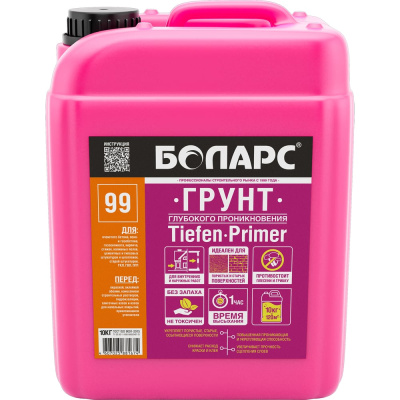 Грунт БОЛАРС Tiefen Primer 99 глубокого проникновения, 10 кг