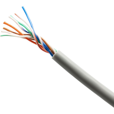 Кабель UTP OXION Cat. 5е 26AWG медь 40м+4 шт колпачка+4 шт коннектора RJ-45
