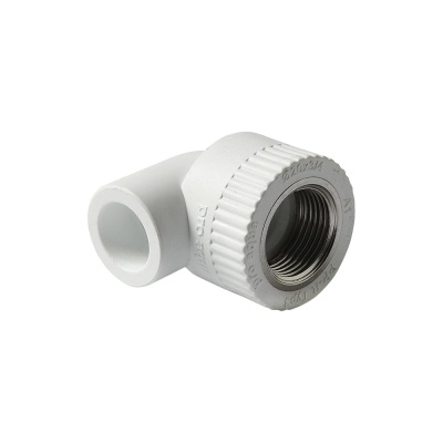 Комбинированный угольник PRO AQUA PP-R ВР белый, 20 мм, 1/2"