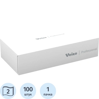 Салфетки косметические Veiro Professional 2сл 100листов/уп_УГМК