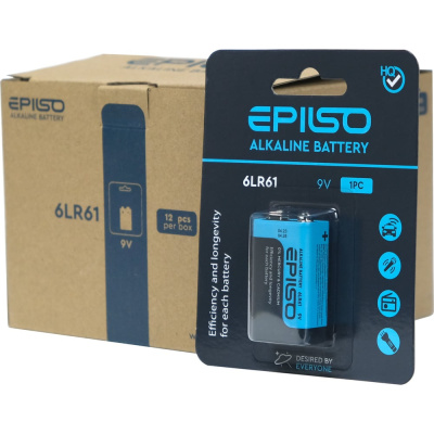 Элемент питания Epilso крона 9v щелочной упаковка 12шт
