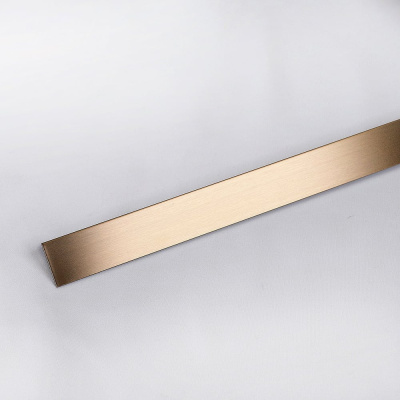 Декоративная полоса Forming P1 h=20 нержавеющая сталь AISI 304 0,8 мм Copper Hairline Matt AFP длина 1500 3028