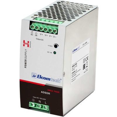 Блок питания на DIN рейку ELCOMTECH AC/DC 120W вход 100-240V, выход 24V 5А