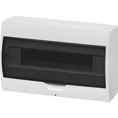 Щит TDM ELECTRIC ЩРН-П-18 модулей,навесной, пластик, белый, дымчатая дверца, без шин, IP41