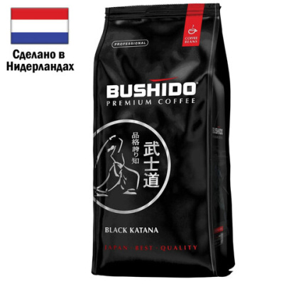 Кофе в зернах Bushido Black Katana, 1кг
