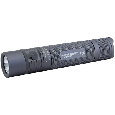 Фонарь ЯРКИЙ ЛУЧ T65 ESCORT CREE XM-L2, 650лм, 3 режима, встроенное ЗУ TYPE-C, IPX6, аккумулятор