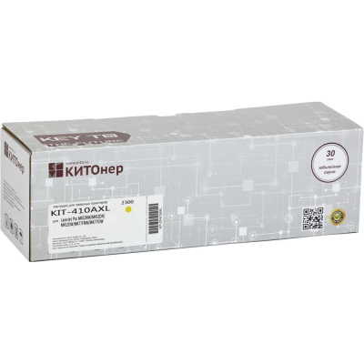 Картридж КИТОнер 410AXL, CF412AXL, желтый, 2500 страниц, HP Color LaserJet Pro M452/M477; MFP M377
