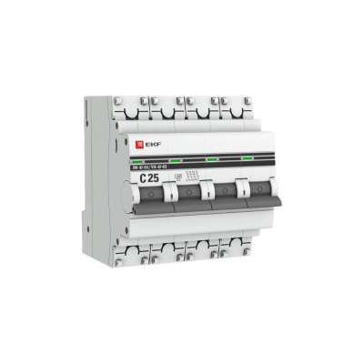 Автоматический выключатель EKF PROxima ВА 47-63 mcb4763-4-25C-pro
