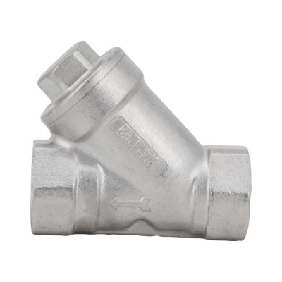 Обратный клапан NEWKEY муфтовый Y-тип нержавеющий, AISI304 DN20 (3/4), (CF8), PN64 NK-YC20/4