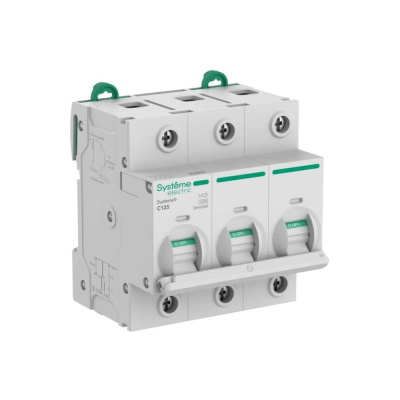 Автоматический выключатель (АВ) Systeme Electric Systeme9 27 мм, хар-ка C, 125 A, 3 P, 10 kA, 400 В