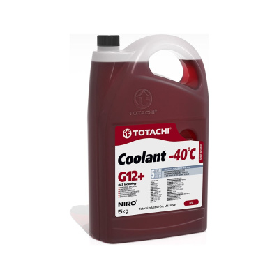 Охлаждающая жидкость TOTACHI NIRO COOLANT Red, -40ºC, G12+, 5 кг