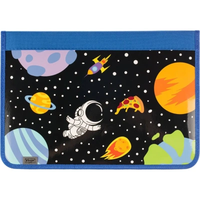 Папка для труда тетрадей Space time, А4,рез., ткань/ламин 340х235х30,ПТ-Р4