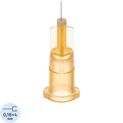 Игла инъекционная (для мезотерапии) 34G (0,18x4мм) Paramed 100 шт/уп