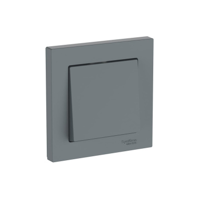 1-клавишный выключатель Systeme Electric ATLASDESIGN, сх.1, 10АХ, в сборе, быстрозажимные клеммы, грифель
