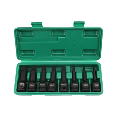 Набор ударных насадок GARWIN 1/2", 8 пр. TRIPLE/Звездочка M5.M6.M8.M10.M12.M14.M16.M18 мм, L= 78 мм