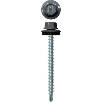 Кровельный саморез Daxmer 4,8х50 RAL 7024, сверло №1, 150 шт