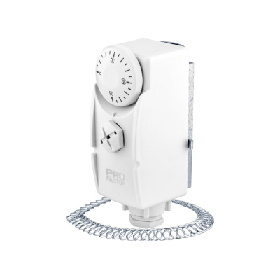 Термостат накладной PROFACTOR 16A, 250V, 0–90C PF TC 640 W
