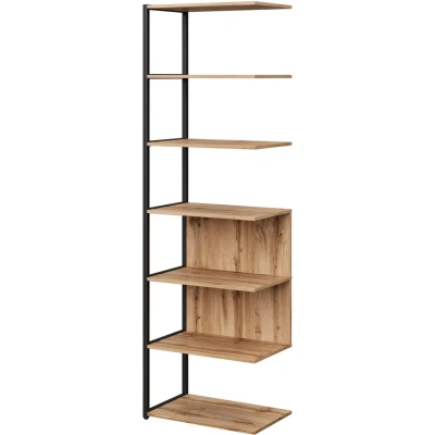 Полустеллаж для документов K-Loft 241H025 645х400х2105 дуб натур/черный