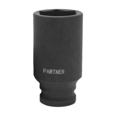 Глубокая ударная головка Partner 1/2", 28 мм (6-гранная) — это надёжный инструмент