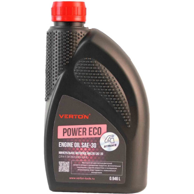 Минеральное моторное масло для 4-х тактных двигателей VERTON SAE-30 POWER ECO