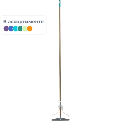 Швабра тряпкодержатель с металлическим черенком 1,2м микс 11000708