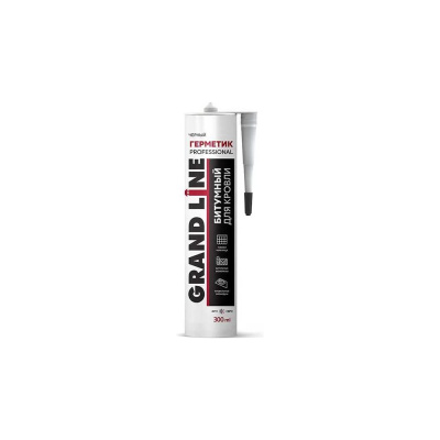 Битумный кровельный герметик Grand Line professional черный, 300 мл